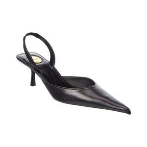 Saint Laurent Misty Leather Slingback Pump, Black